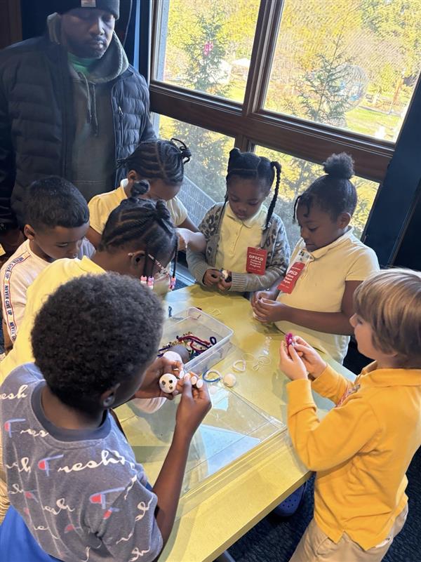 students at field trip